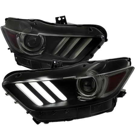 Spec-D Tuning 15-17 FORD MUSTANG PROJECTOR HEADLIGHTS, PK  2 2LHP-MST15SM-RO
